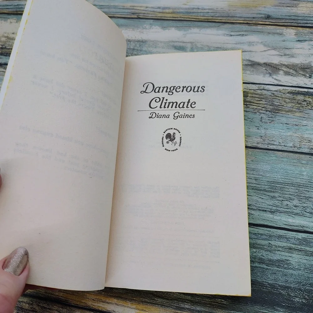 Dangerous Climate by Diana Gaines‎ Vtg 1977 Revised Bantam Paperback Romance